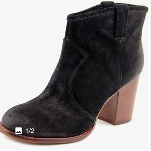 Splendid Black Suede Booties